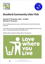 Droxford Litterpick Saturday 4th November