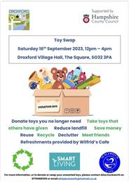 Droxford Toy Swap this Saturday 12pm - 4pm