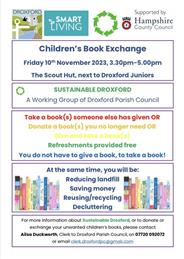 Children's Book Exchange - Friday 10th November Droxford Scout Hut