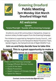 Greening Droxford Launch