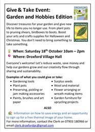 Give & Take Event - Garden and Hobbies